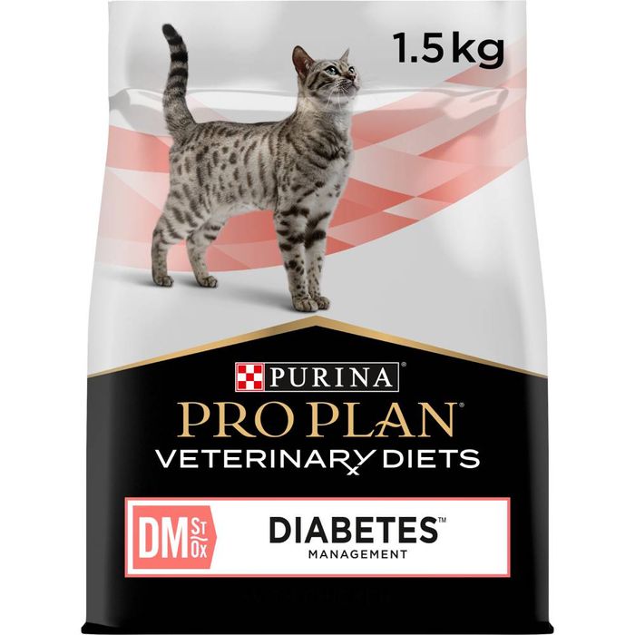 Сухий корм для котів Pro Plan Veterinary Diets DM ST/OX Diabetes Managment 1,5 кг - masterzoo.ua