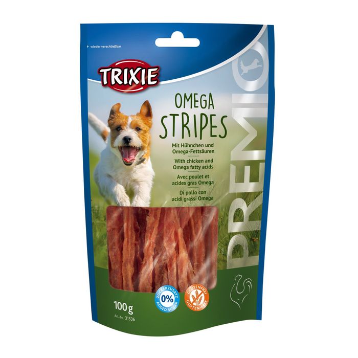 Лакомство для собак Trixie PREMIO Omega Stripes 100 г (курица) - masterzoo.ua