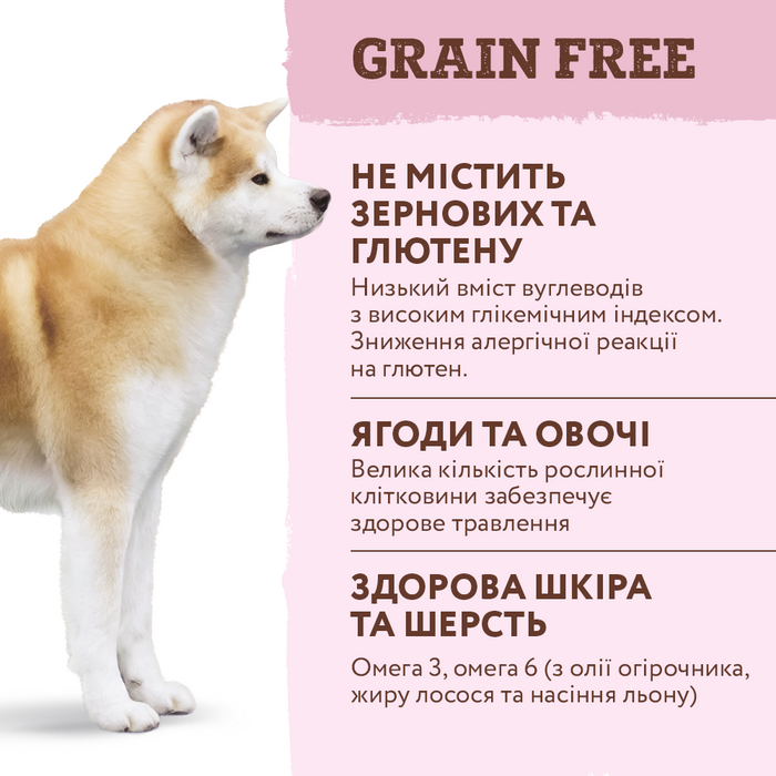 Сухой беззерновой корм собак всех пород Optimeal 1,5 кг (индейка и овощи) - masterzoo.ua