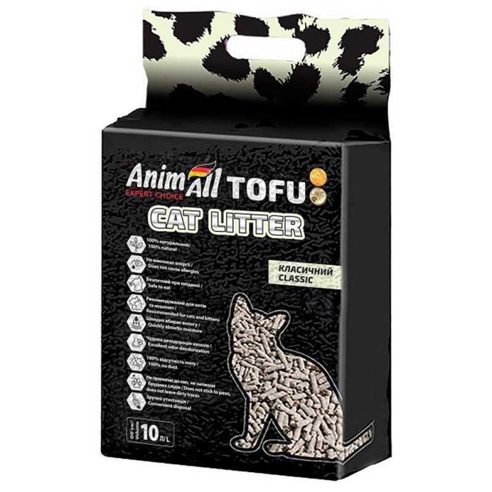 Наполнитель для кошачьего туалета AnimAll Tofu Classic 4,66 кг/10 л - тофу - masterzoo.ua