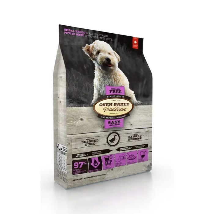 Сухий корм Oven-Baked Tradition Dog Small Breed Grain Free 2,27 кг - качка - masterzoo.ua