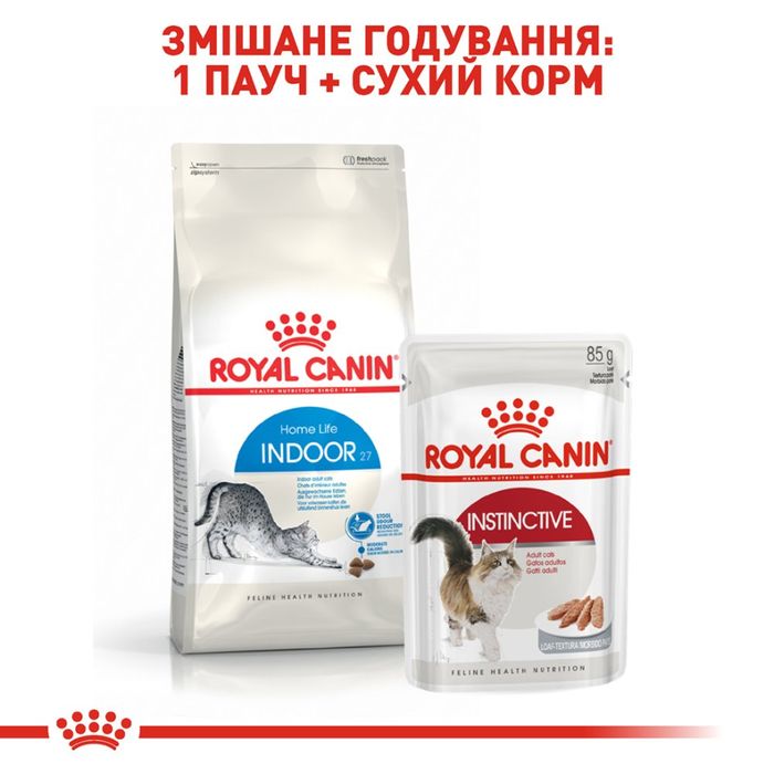 Сухой корм для кошек, живущих в помещении Royal Canin Indoor 400 г - домашняя птица - masterzoo.ua