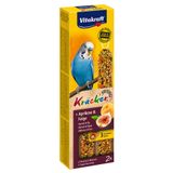 Ласощі для хвилястих папуг Vitakraft «Kracker Original + Apricot & Fig» 60 г / 2 шт. (абрикос та рис)
