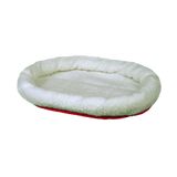 Лежак двосторонній Trixie «Cuddly Bed» 47 см / 38 см (білий/червоний) - dgs