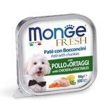 Влажный корм для собак Monge Fresh 100 г - курица и овощи - masterzoo.ua