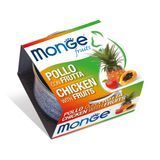 Вологий корм для котів Monge Fruits Adult 80 г - курка та фрукти - masterzoo.ua