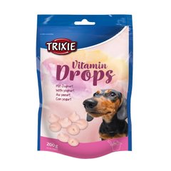 Ласощі для собак Trixie «Vitamin Drops» 200 г (йогурт) - masterzoo.ua