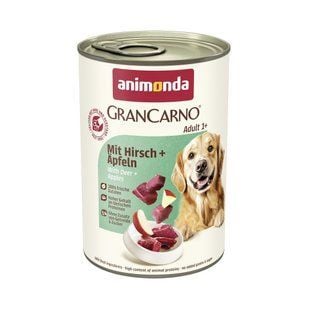 Вологий корм для собак Animonda GranCarno Adult 400 г - свинина, оленина та яблуко - masterzoo.ua