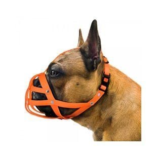 Barksi біотановий намордник для собак М - помаранчевий - masterzoo.ua