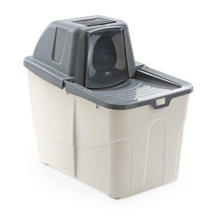 Туалет-бокс для кошек MPS Buxo Close 58x39x56 см - серый - masterzoo.ua