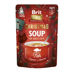 Вологий корм для котів Brit Care Christmas Fish Soup 75 г - риба - masterzoo.ua