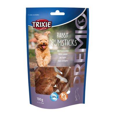 Ласощі для собак Trixie PREMIO Rabbit Drumsticks 100 г (кролик) - masterzoo.ua