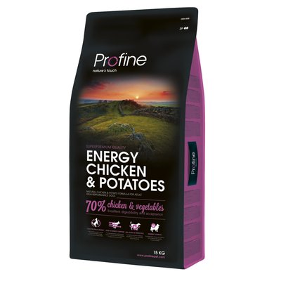 Сухой корм для активных собак всех пород Profine Energy Chicken 15 кг (курица) - masterzoo.ua