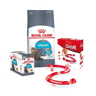 Набір сухого і вологого корму для котів Royal Canin Urinary Care 2 кг +12 шт х 85 г pouch + лабіринт у подарунок - masterzoo.ua