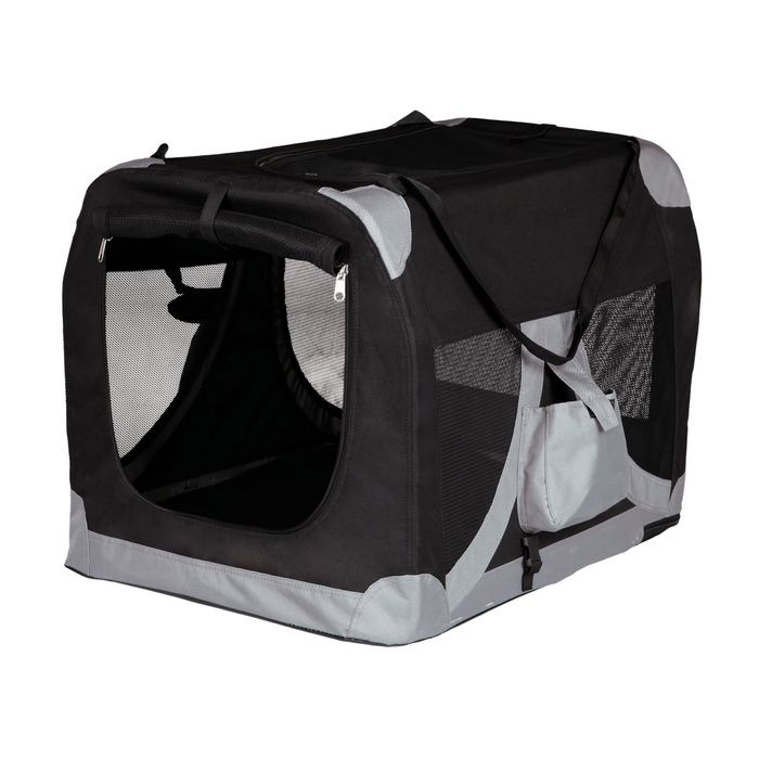 Сумка-переноска для собак и котов Trixie «Tcamp de Luxe» 35 x 35 x 50 см (чёрная) - masterzoo.ua