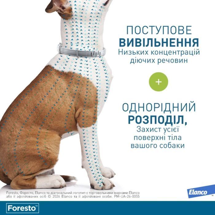 Нашийник Elanco Bayer Foresto проти паразитів для собак і котів 38 см - masterzoo.ua
