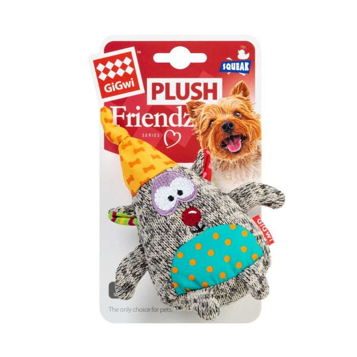Игрушка для собак GiGwi Plush Медведь с пищалкой | 10 см - masterzoo.ua
