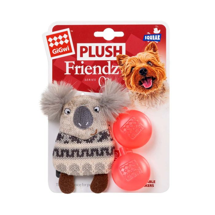 Іграшка для собак Коала з пищалкою GiGwi Plush 10 см (текстиль) - masterzoo.ua