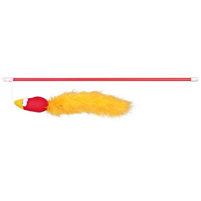 Іграшка для котів Trixie Вудочка з пташкою 50 см (кольори в асортименті) - masterzoo.ua