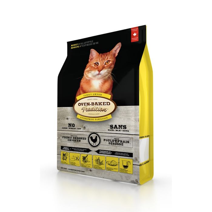 Сухий корм Oven-Baked Tradition Cat Adult 1,13 кг - курка - masterzoo.ua