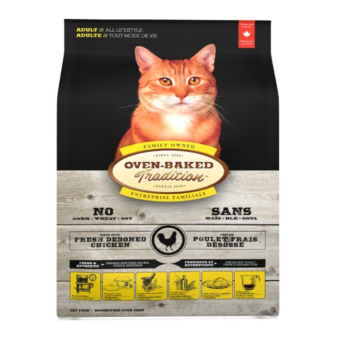 Сухий корм Oven-Baked Tradition Cat Adult 1,13 кг - курка - masterzoo.ua