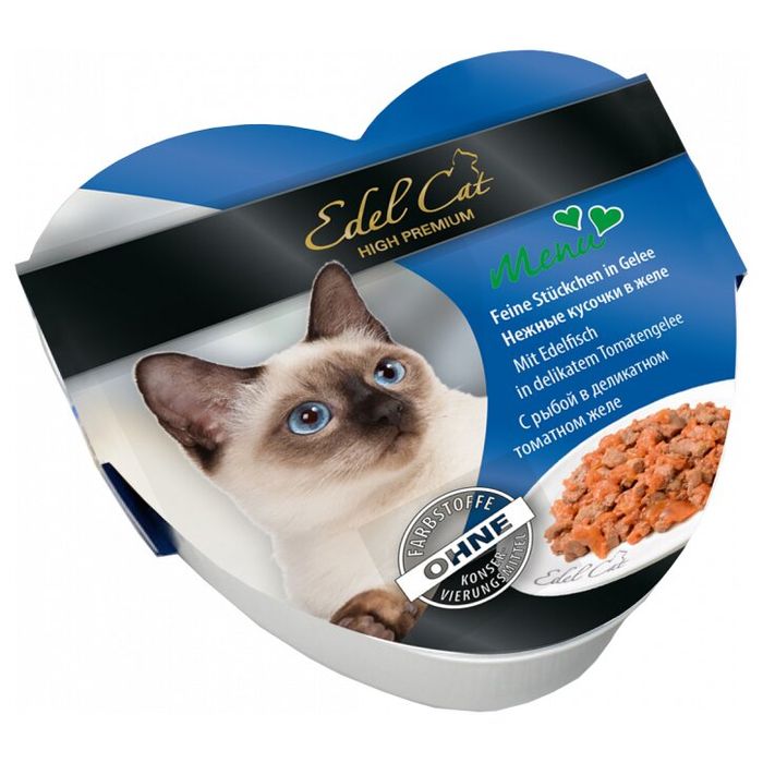 Влажный корм для кошек Edel Cat 85 г (рыба в желе) - masterzoo.ua