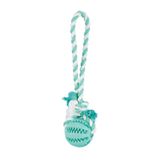 Іграшка для собак Trixie М'яч на мотузці з ручкою «Denta Fun» 24 см, d=7 см (гума)