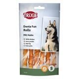 Ласощі для собак Trixie Denta Fun Rolls 12 см 6 шт 70 г - курка - masterzoo.ua