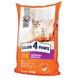 Сухий корм для дорослих котів при захворюваннях сечовивідних шляхів Club 4 Paws Premium Urinary 14 кг (курка)