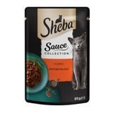 Вологий корм для котів Sheba Sauce Collection 85 г - яловичина - masterzoo.ua