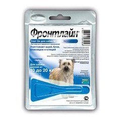 Капли на холку для собак Merial «Frontline» (Фронтлайн) от 10 до 20 кг, 1 пипетка (от внешних паразитов) - masterzoo.ua