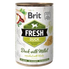 Влажный корм для собак Brit Fresh Duck with Millet 400 г (утка) - masterzoo.ua