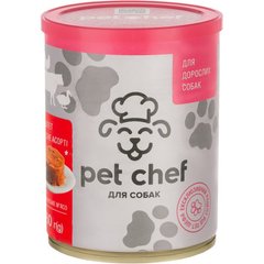 М'ясний паштет для дорослих собак Pet Chef 800 г (м'ясне асорті) - masterzoo.ua