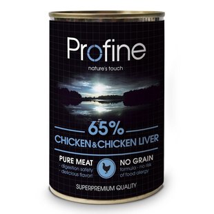 Влажный корм для собак Profine Chicken and Liver 400 г (курица и печень) - masterzoo.ua