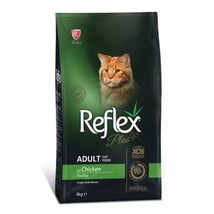 Сухой корм для кошек Reflex Plus Adult 8 кг - курица - masterzoo.ua