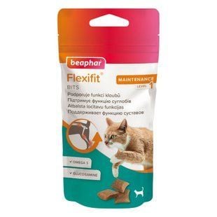 Харчова добавка Beaphar Flexifit Bits для суглобів котів 35 г - глюкозамін - masterzoo.ua