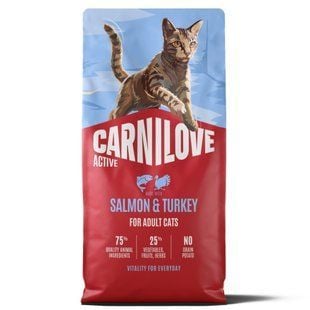 Сухой корм для кошек Carnilove Active 6 кг - лосось и индейка - masterzoo.ua