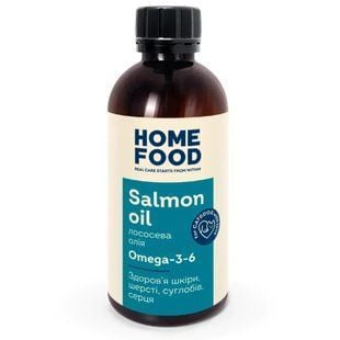 Home Food Omega 3-6 олія лосося для котів 200 мл - masterzoo.ua