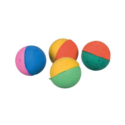 Игрушка для кошек Trixie Мячи мягкие d=4,3 см, набор 4 шт (вспененная резина) - masterzoo.ua