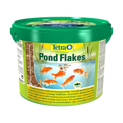 Сухий корм для ставкових риб Tetra в пластівцях «Pond Flakes» 10 л (для всіх ставкових риб) - masterzoo.ua