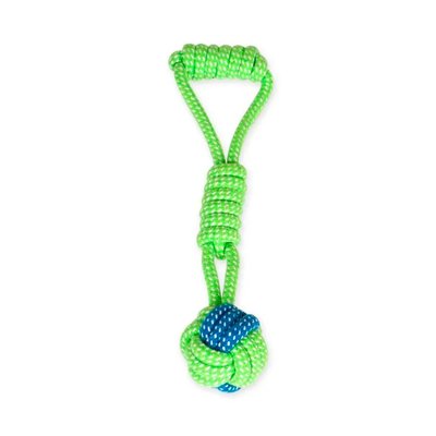 Іграшка для собак MasterZoo М'ячик вузловий з петлею канатний 27 см - masterzoo.ua