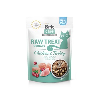 Ласощі для котів Brit Raw Treat Urinary Freeze-dried 40 г - курка та лосось - masterzoo.ua