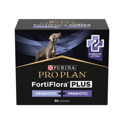 Пробіотик з пребіотиком для собак ProPlan FortiFlora Plus 30 шт х  2 г - masterzoo.ua