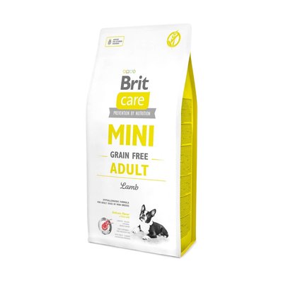 Сухой корм для собак Brit Care Grain Free Mini Adult 7 кг - ягненок - masterzoo.ua
