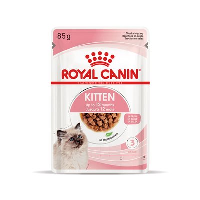 Влажный корм для котят Royal Canin Kitten Gravy pouch 85 г (домашняя птица) - masterzoo.ua