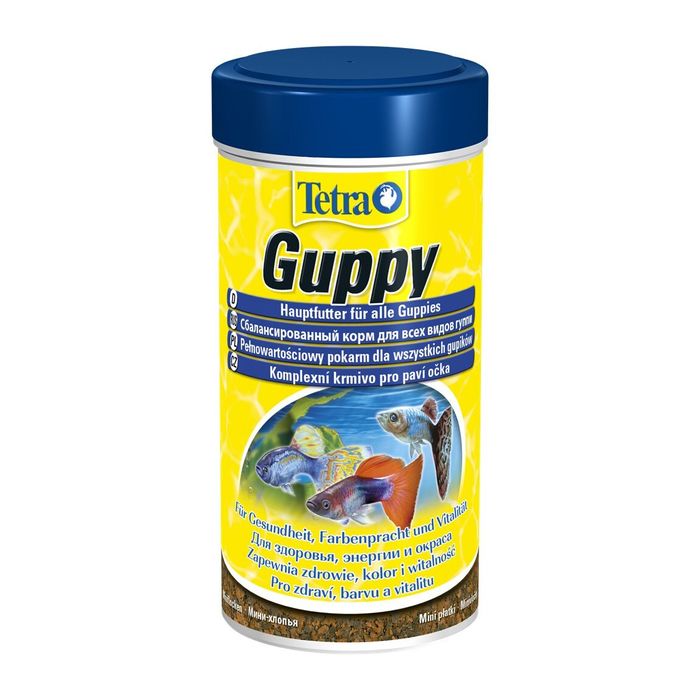 Сухой корм для аквариумных рыб Tetra в хлопьях «Guppy» 100 мл (для гуппи) - masterzoo.ua