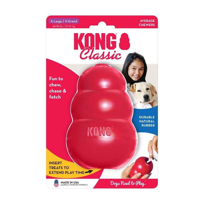 Игрушка для собак груша-кормушка Kong Classic 13 см XL - masterzoo.ua