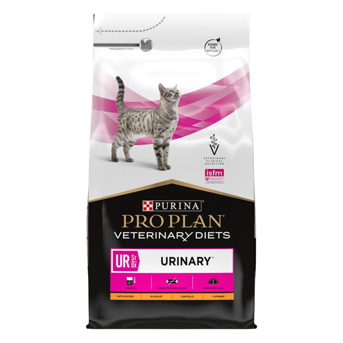 Сухой корм для взрослых кошек для растворения и снижения образования струвитных камней Purina Pro Plan Veterinary Diets UR Urinary 5 кг - курица - masterzoo.ua
