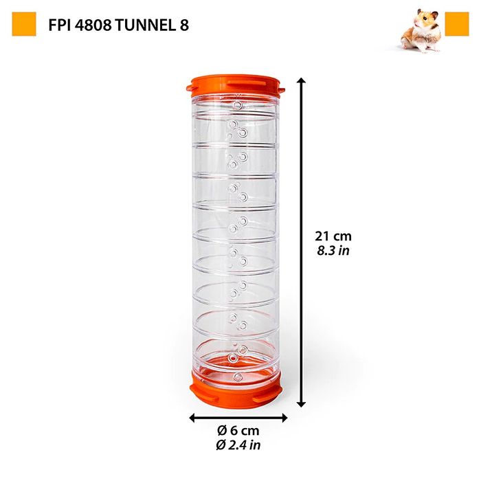 Тунель для гризунів Ferplast «Fpi 4808 Tunnel 8» 21 см / d = 6 см - masterzoo.ua