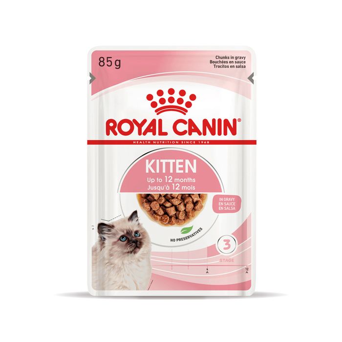 Вологий корм для кошенят Royal Canin Kitten Gravy pouch 85 г (домашня птиця) - masterzoo.ua